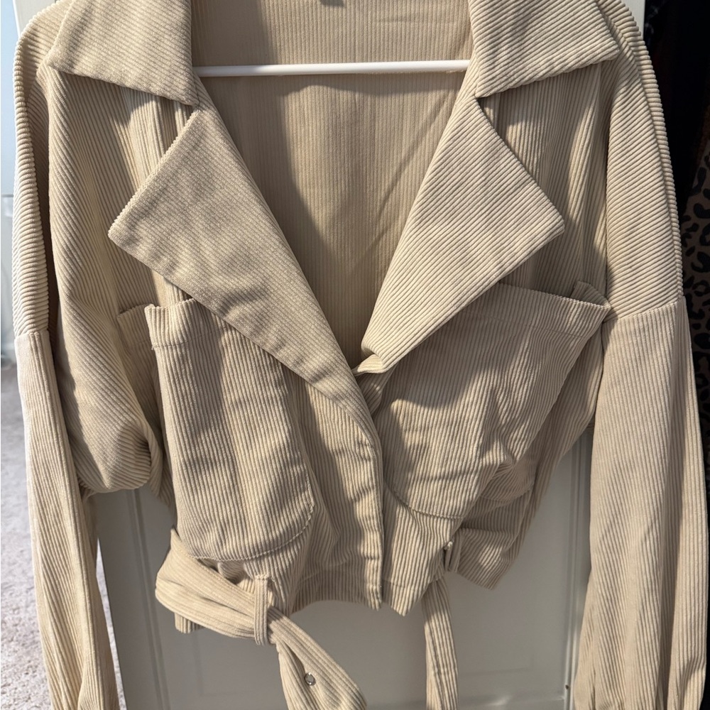 12th Tribe Tan Corduroy Jacket
